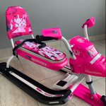 Снегокат "Snowpatrol" розовый (белый каркас) (СНД2/SP2)