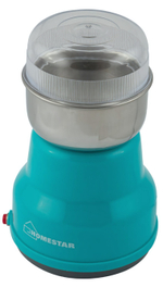 Кофемолка электрическая HOMESTAR HS-2001 5 чашек кофе, прозрачная крышка, 50 г, мощность 150 Вт,