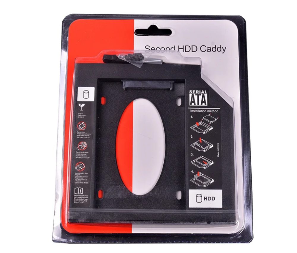Салазки Optibay 9.0 переходник вместо дисковода, для ноутбука, DVD, SSD, HDD