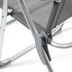 Кресло складное пляжное 60х60х112 см, серое, 100 кг, Green Days, YTBC048-2