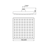 Верхний душ Jaquar OHS-CHR-35497