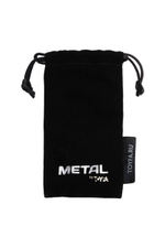 Большая анальная пробка серебристая с кристаллом в виде сердца цвета турмалин (Цвет: серебряный с черным (турмалин))