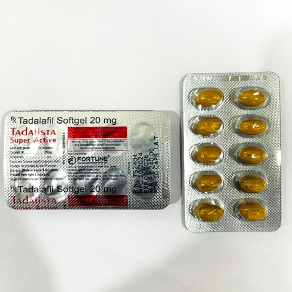 Препарат для усиления потенции Tadalista Super Active (10 таб.)