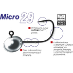 Джиг головка Mustad Micro Jig Heads  729-025-006  #6  2.5г 3шт