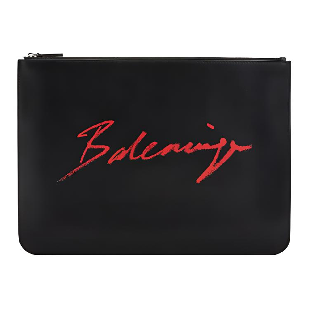 Balenciaga Cow Leather Clutch Regular Men"s Black