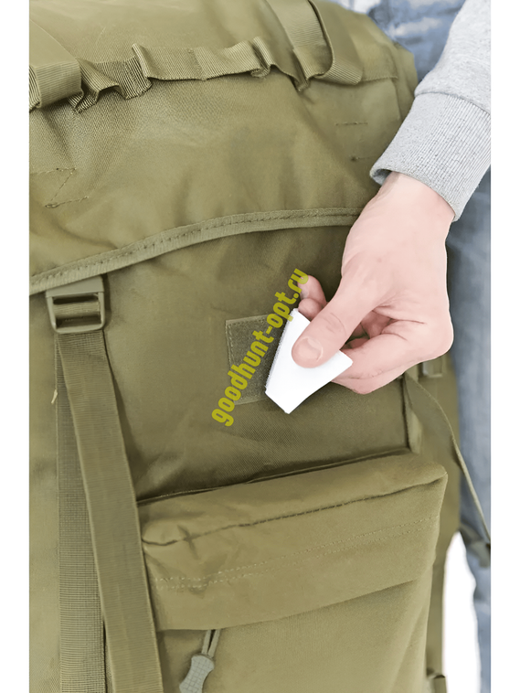 Тактический военный походный каркасный рюкзак 100 л Олива