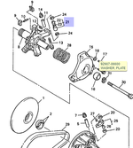 Ролик вариатора для снегохода Yamaha 88R176240100