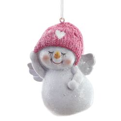 GAEM Фигурка декоративная подвесная "Снеговик", L5,5 W4,5 H7,5 см, 2в.