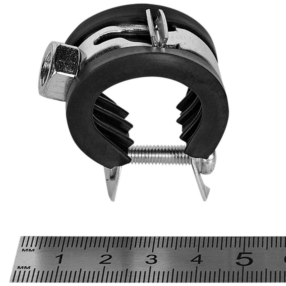 Хомут для труб одновинтовой STOUT - 1/2" (20-24 мм, с гайкой М8)