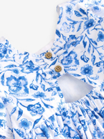 Платье для девочки Next E86-996, Белый, Синий