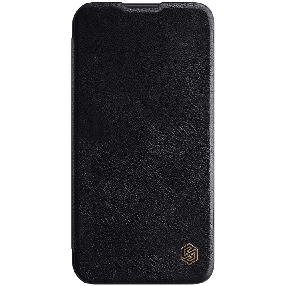 Кожаный чехол-книжка Nillkin Leather Qin Pro c защитой камеры для iPhone 14 Plus