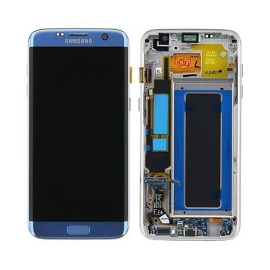 LCD SAMSUNG Galaxy S7 Edge G935F + Touch + Frame Blue Orig