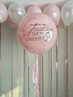 Воздушные гелиевые шары на выписку из роддома №4679