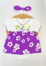 Боди-платье и повязка Фиалка