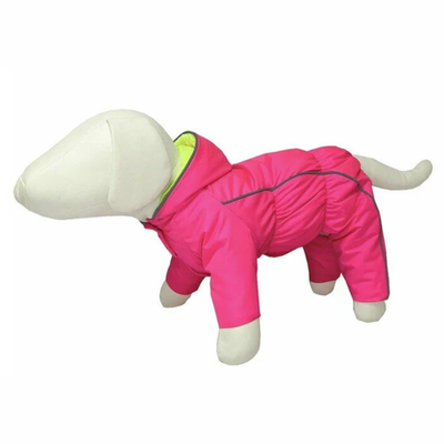 Комбинезон для собак на синтепоне 32 (сука) неон/розовый
