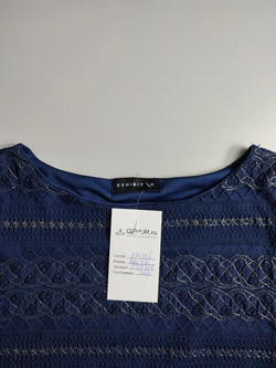 Блузка Exhibit глубокого синего оттенка 42 размер