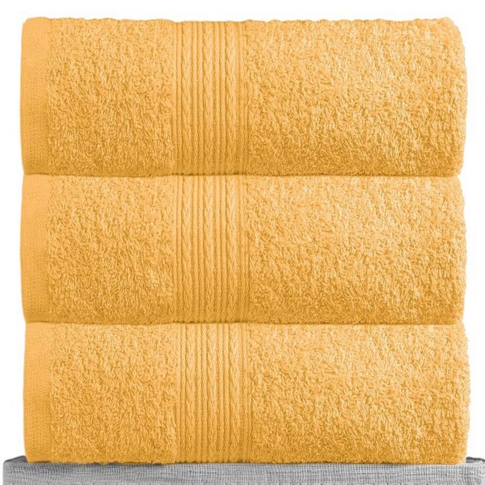 Полотенце махровое "АВТ. ЖЁЛТОЕ" BAYRAMALY, 100% хлопок, Туркмения.