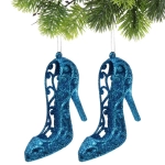 Подвеска «Туфли» 10 см (набор 2 шт), голубой