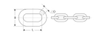Цепь короткозвенная, DIN 766, оцинкованная сталь, d=10мм, L=10м, ЗУБР Профессионал