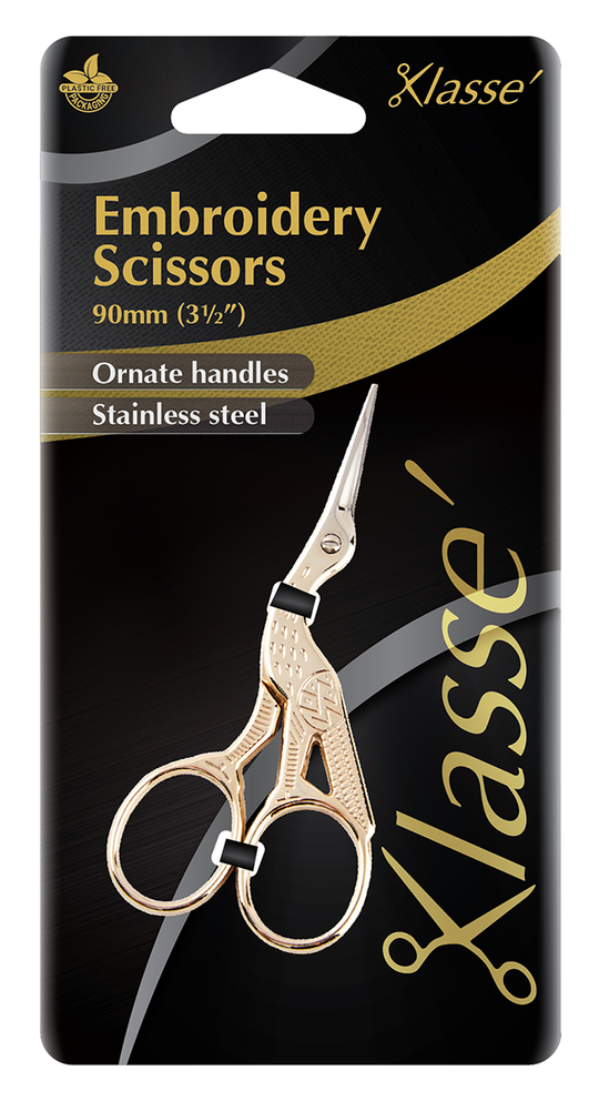 Ножницы для вышивания "Цапельки", 9 см (золото)