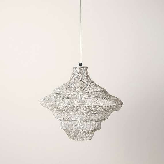 Светильник подвесной vinger, D45х50 см, бежевый