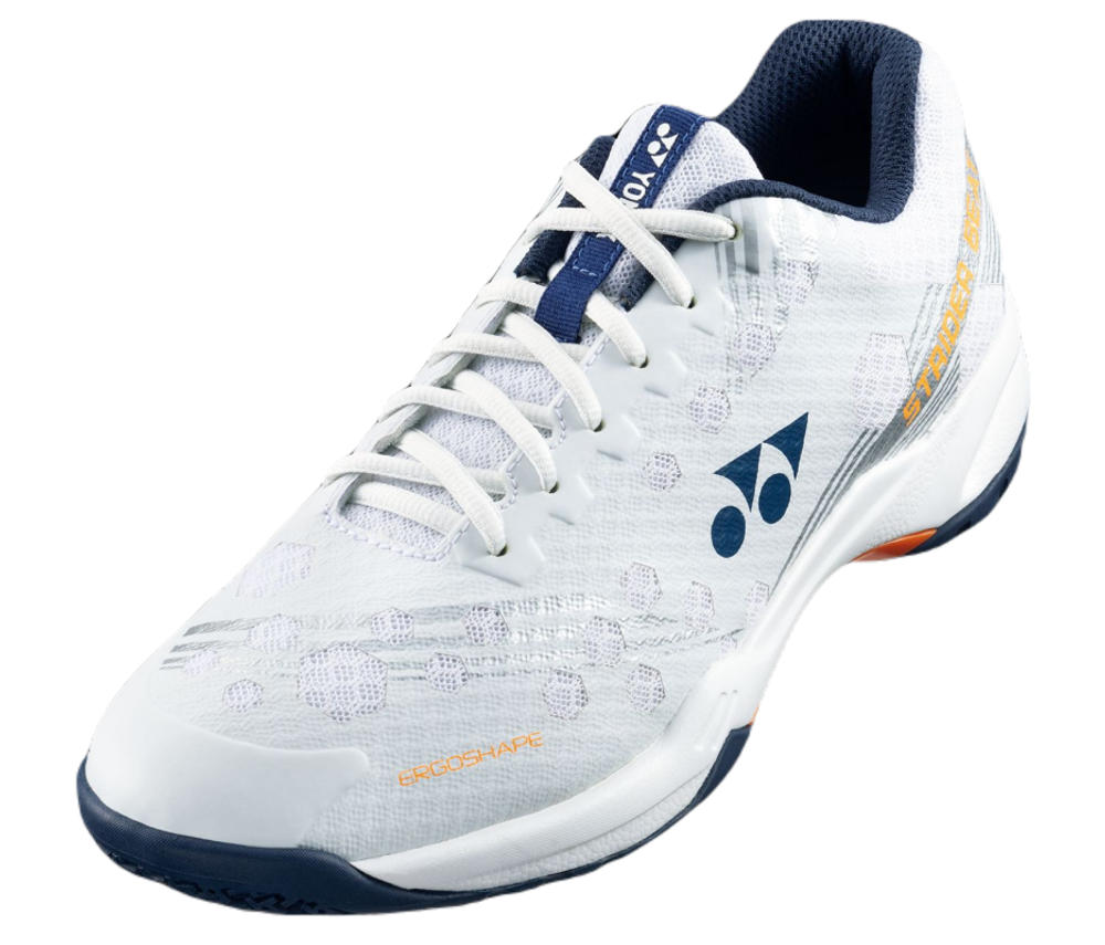 Мужские кроссовки для бадминтона/сквоша Yonex Power Cushion Strider Beat - white/orange