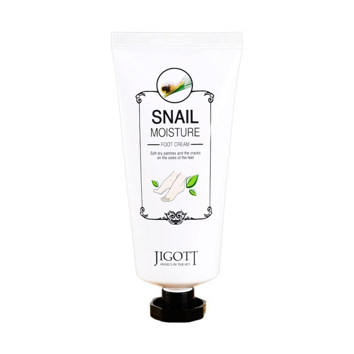 Крем для ног Jigott Snail Moisture увлажняющий с Муцином Улитки 100 мл