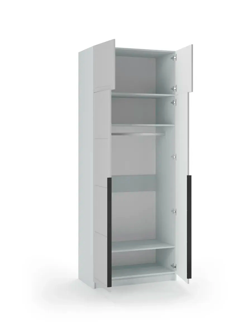 Шкаф распашной 80х40х240 двухдверный Luxury 2A