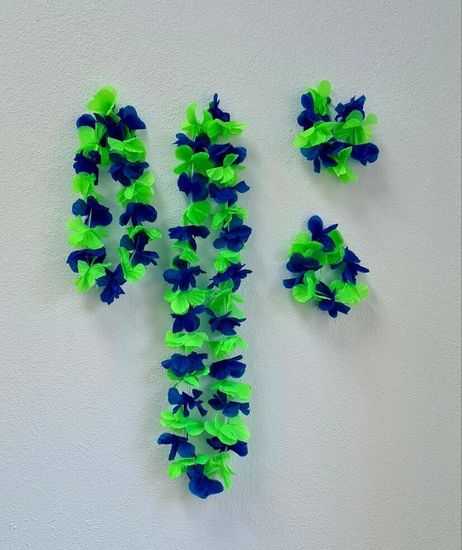 Гавайский набор (ожерелье, венок, браслеты 2 шт.)