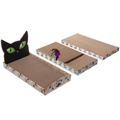 Когтеточка - лежанка для кошек «МУРРРЛЫКА», котик, 42*23*12см