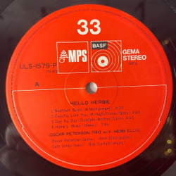 Винтажная виниловая пластинка LP The Oscar Peterson Trio With Herb Ellis Hello Herbie (Japan 1974) (No Obi)