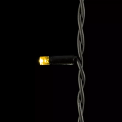 Светодиодный занавес Sealed с супер-мерцанием 2*3 м., 220V., 600 теплых белых LED ламп, черный каучук, Beauty Led (LL602ABL-1-2WW)