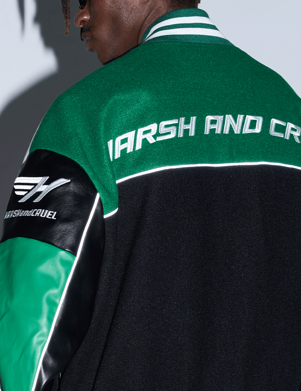 Бомбер HARSHandCRUEL "Racing" V2 Varsity Jacket