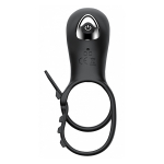 Эрекционное кольцо с вибрацией и утяжкой под мошонку на пульте ДУ Secwell Penis Cock Ring for Couples Men SW1005