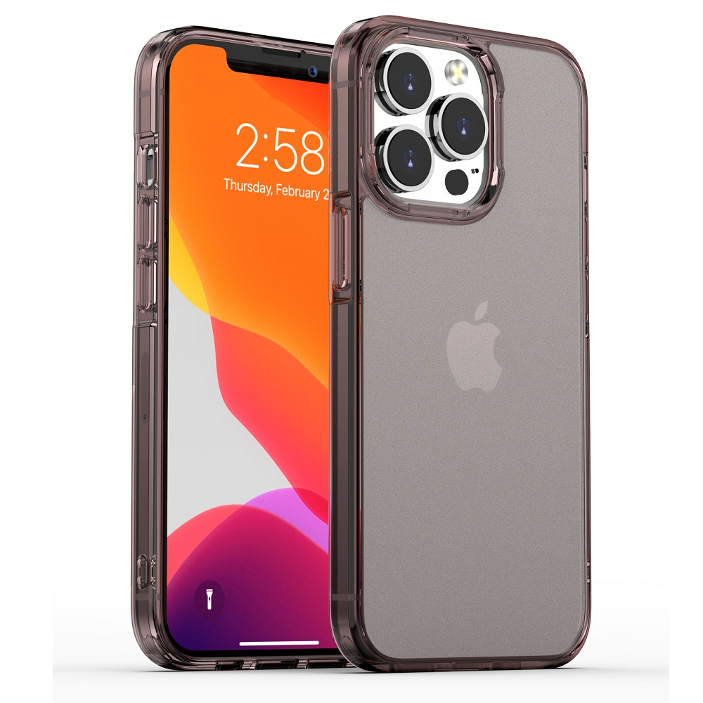 Чехол накладка iPhone 13 Pro Max 6.7" Gurdini Alba Series Protective Smoke