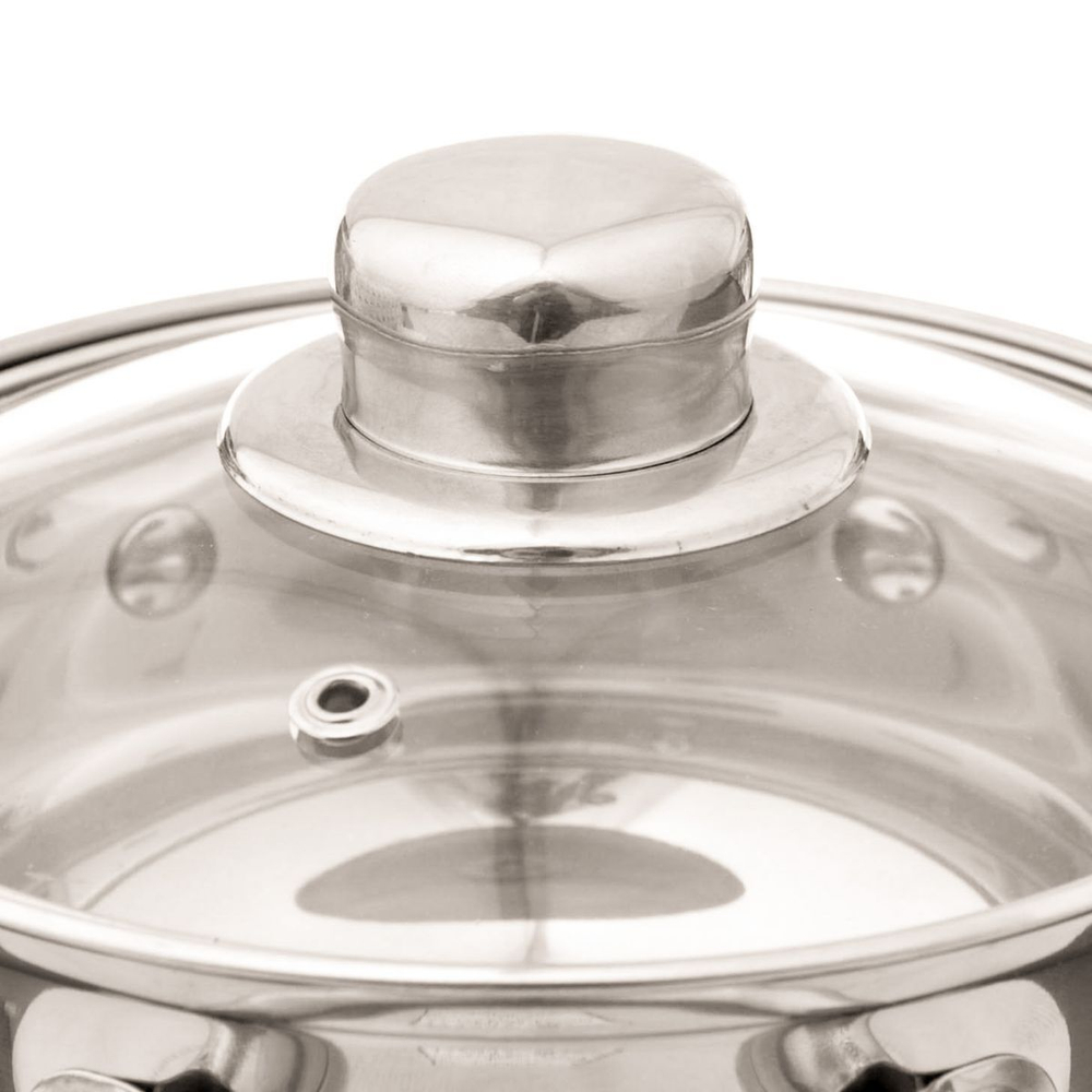 Набор посуды нерж, 6 пр, кастрюли 1.6,2.2,3.2 л, индукц, Катунь, Гретта, KT04-A