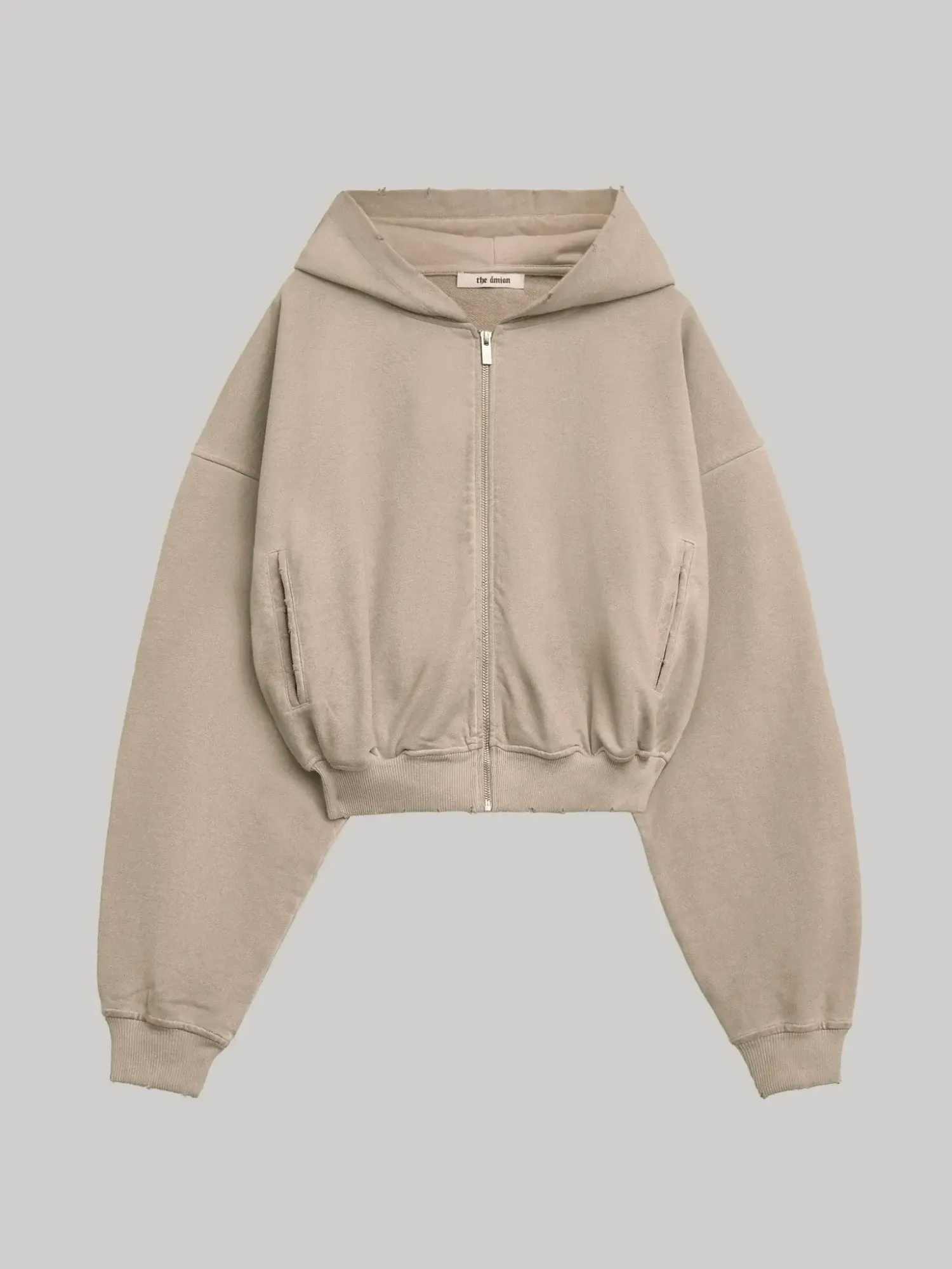 zip худи, песок