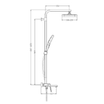 Душевая система Raglo R51.24.09, графит