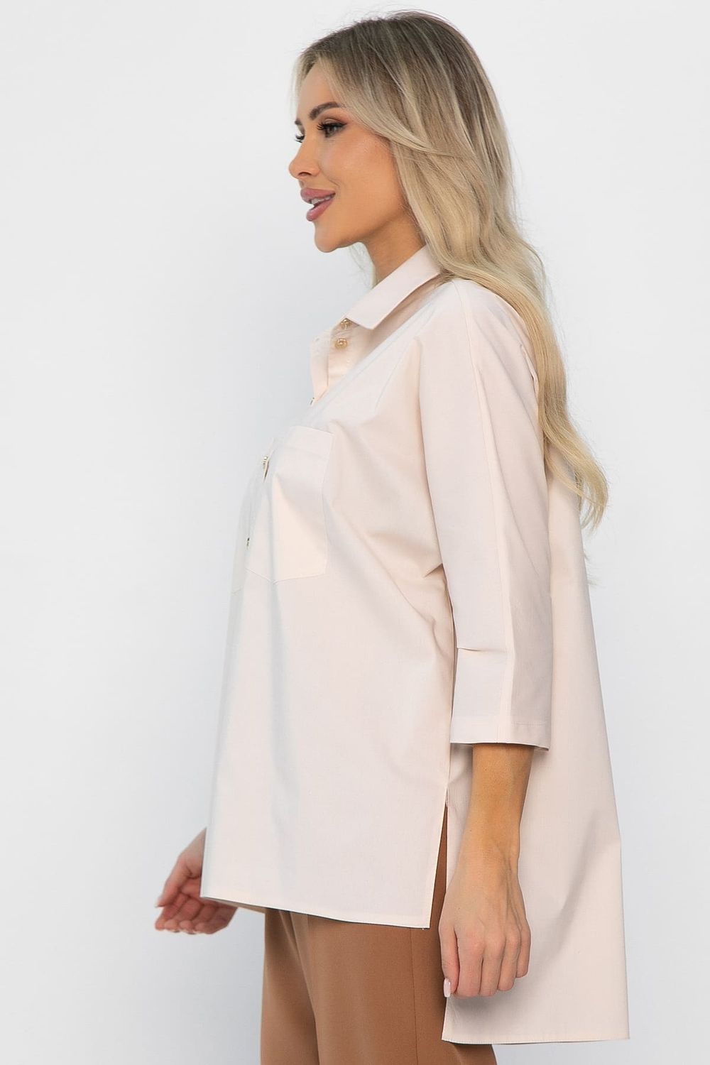 Рубашка классическая Аристократка (бежевая) Б14356-10М LT Collection