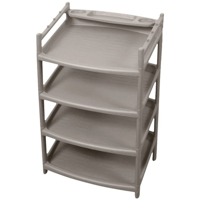 Этажерка для обуви 4-х секционная "Rambai" 505*410*805мм (серый)