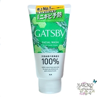 Крем-пенка для умывания мужская MANDOM Gatsby Facial Wash Triple Care Acne Foam для глубокого очищения жирной и проблемной кожи с освежающим цитрусовым ароматом, 130 гр.