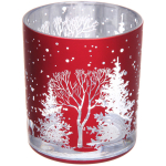 Подсвечник «Зимнее сияние» 7*7,8 см, Красный