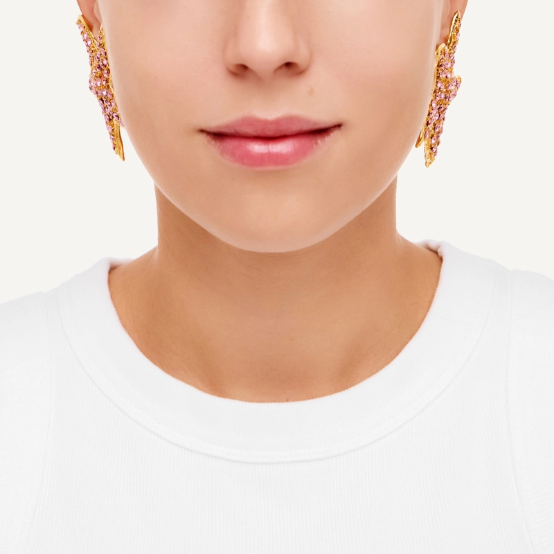 Серьги-клипсы Мэдисон – Розовые