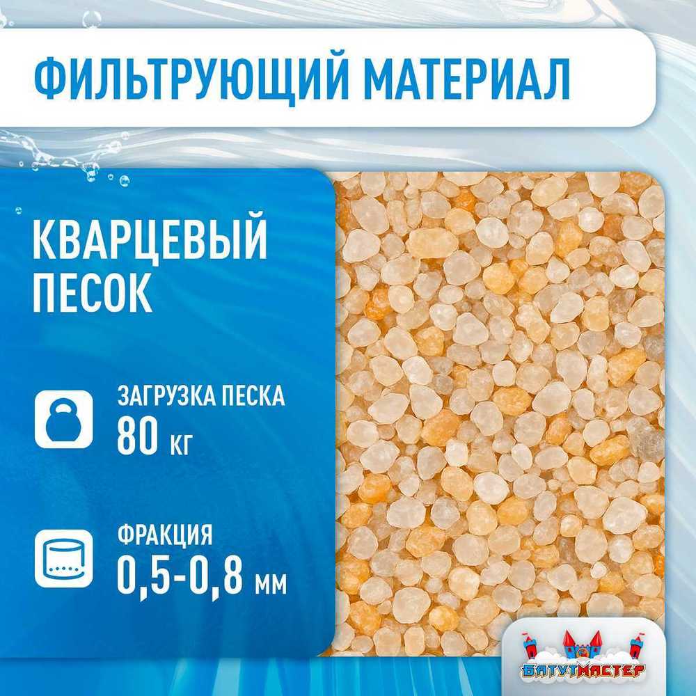 Песочный фильтр WL-ADG500 для бассейна до 92 м³, до 80 кг песка, до 11500 л/ч