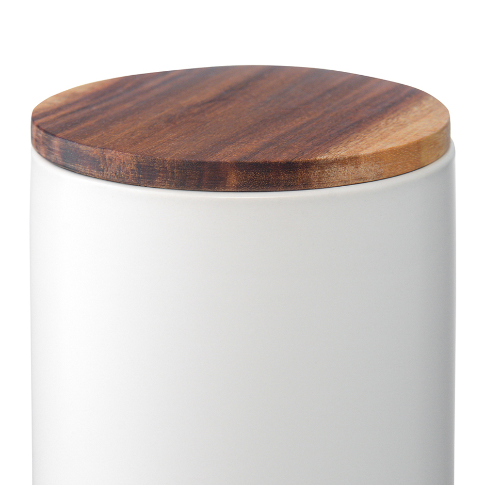 Банка для хранения керамическая, 750 мл, белая