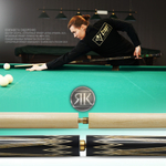 Кий 3-х составной Алмаз, черный граб/белый граб/ясень, 5-запилов