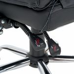 Кресло офисное CROMEX (КРОМЕКС) "Lounge MS-007", подножка, 6 массажных модулей, экокожа, черное, 532960