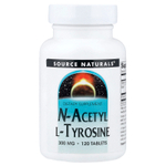 Source Naturals, N-ацетил L-тирозин, 300 мг, 120 таблеток