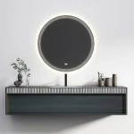 Тумба с раковиной Black&White Universe U950.1600 матовый античный серый