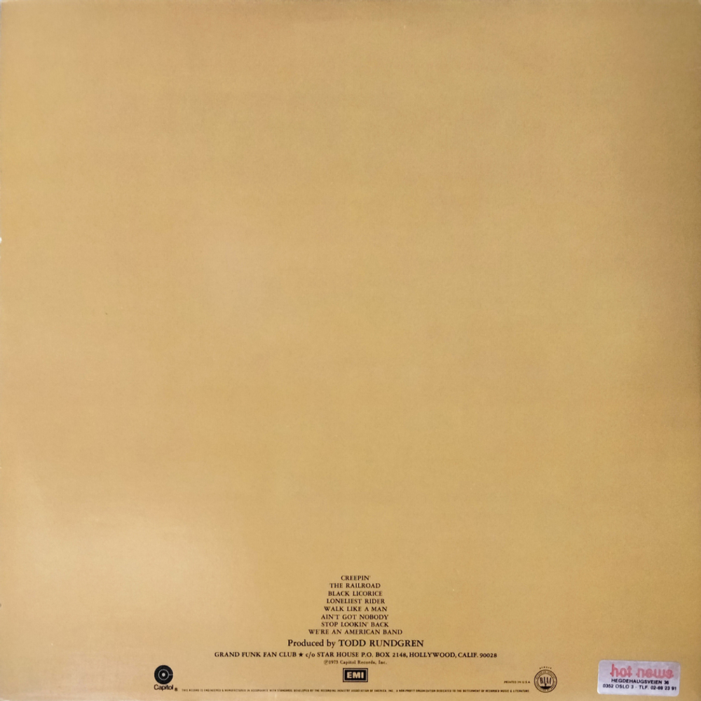 Grand Funk / We're An American Band (LP)